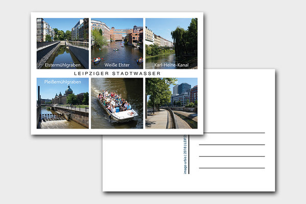 Postkarte "Leipziger Stadtwasser"