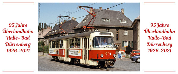 Tasse "95 Jahre Überlandbahn Halle–Bad Dürrenberg 1926–2021"
