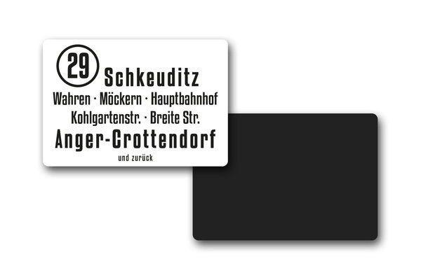 Magnet "Linie 29 Schkeuditz–Anger-Crottendorf #LVB"