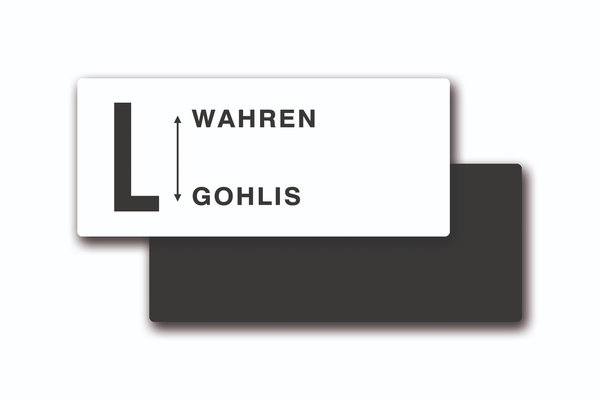 Magnet "Linie L Wahren–Gohlis #LVB"
